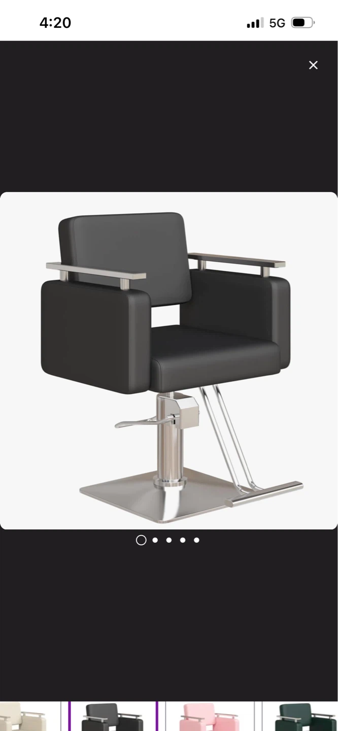 New Black Salon Styling Chair