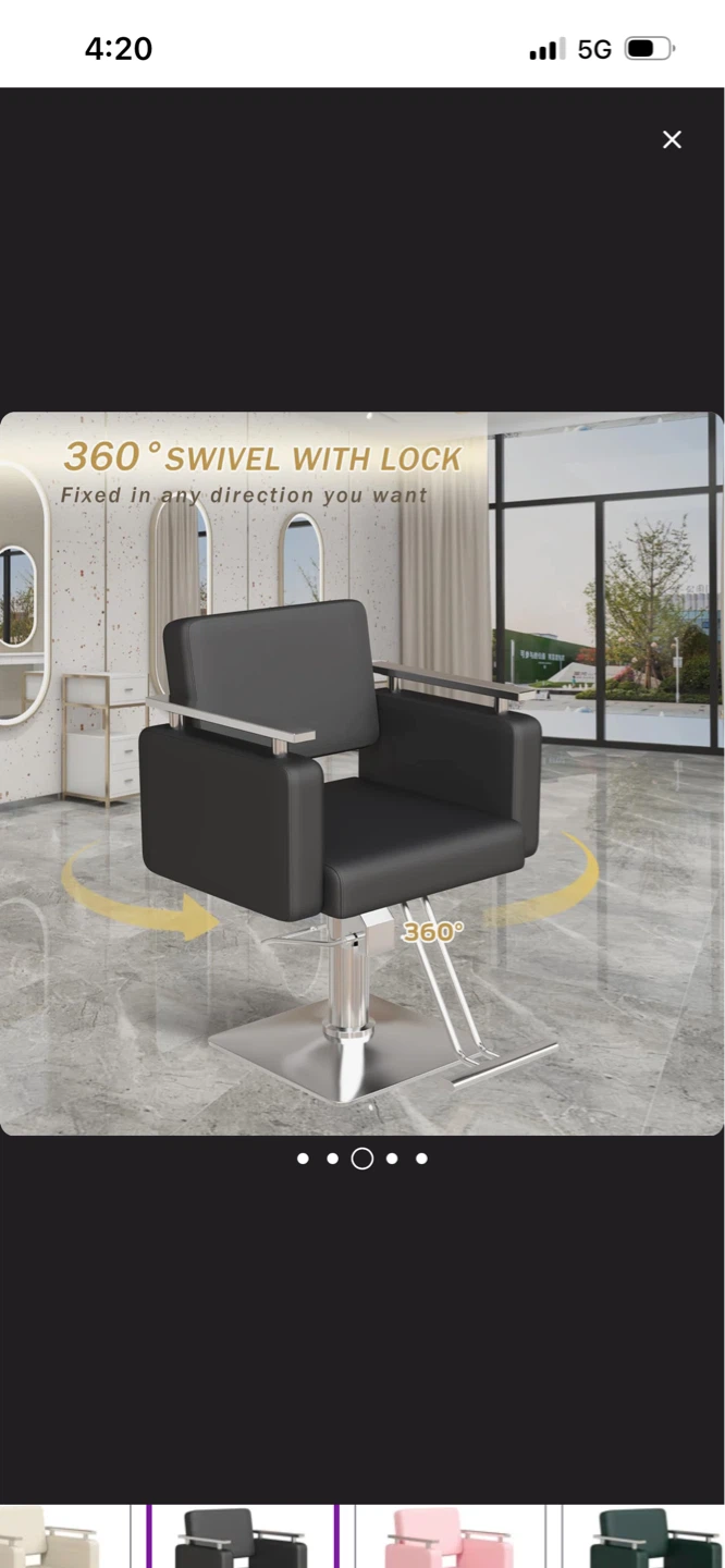 New Black Salon Styling Chair - photo 3