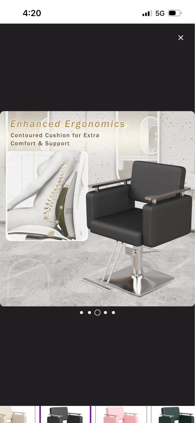 New Black Salon Styling Chair - photo 5