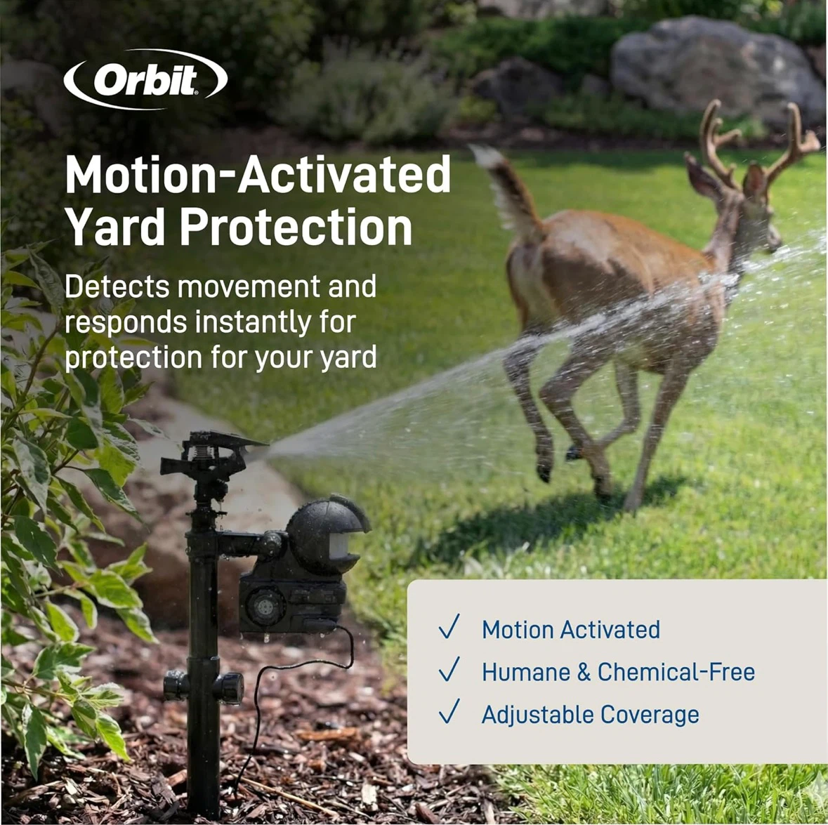 New Orbit Garden Enforcer Motion Activated Sprinkler w/ tripod - photo 5