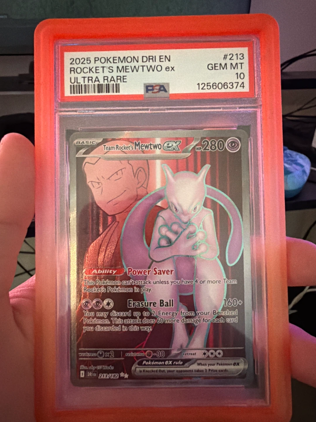 Pokemon Rocket's Mewtwo EX Ultra Rare PSA 10