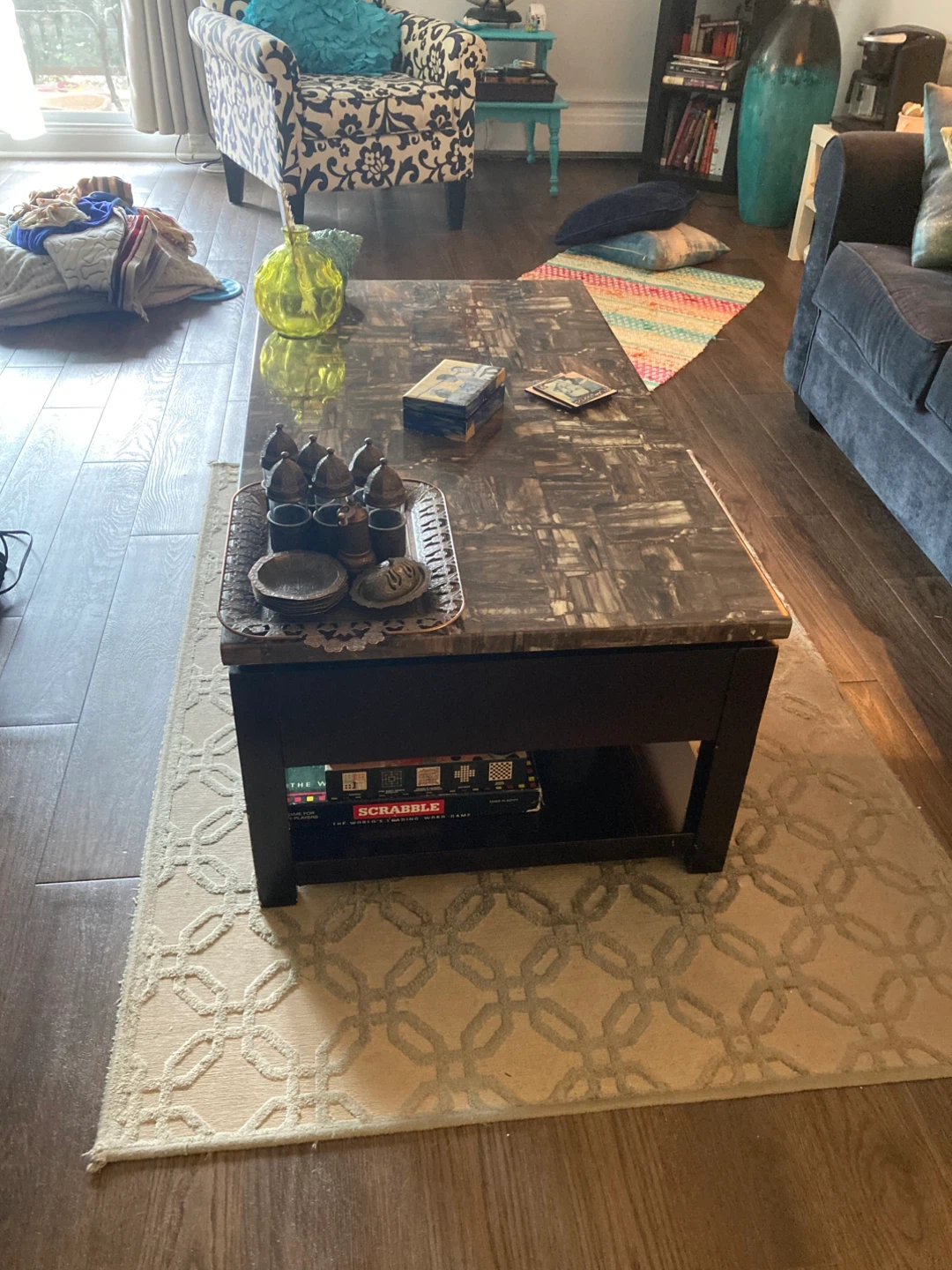 Lift-Top Coffee Table with Storage