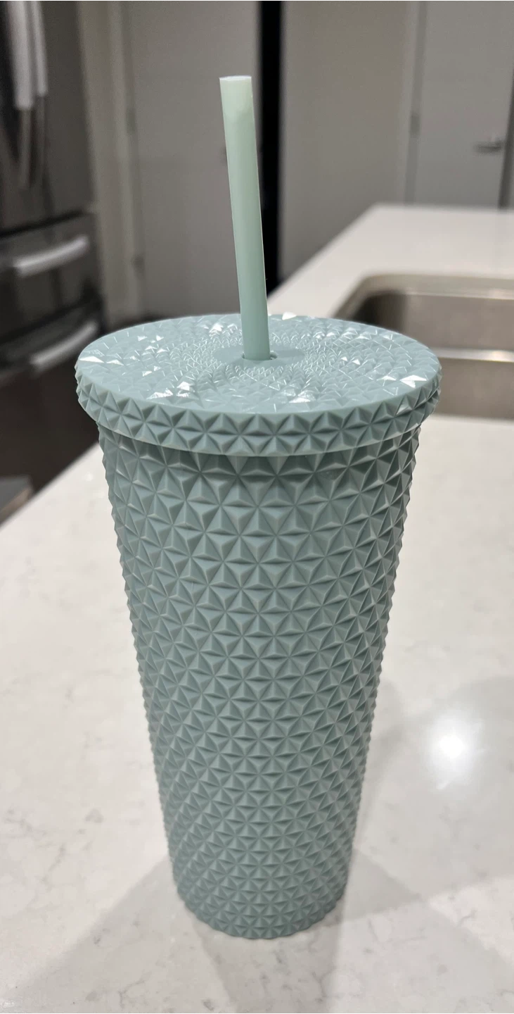 Studded Tumbler with Lid and Straw