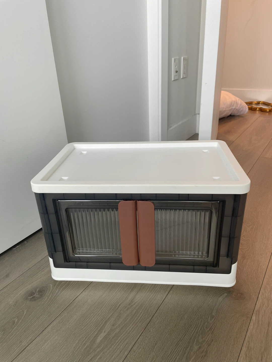 Collapsible Storage Bin with Double Doors
