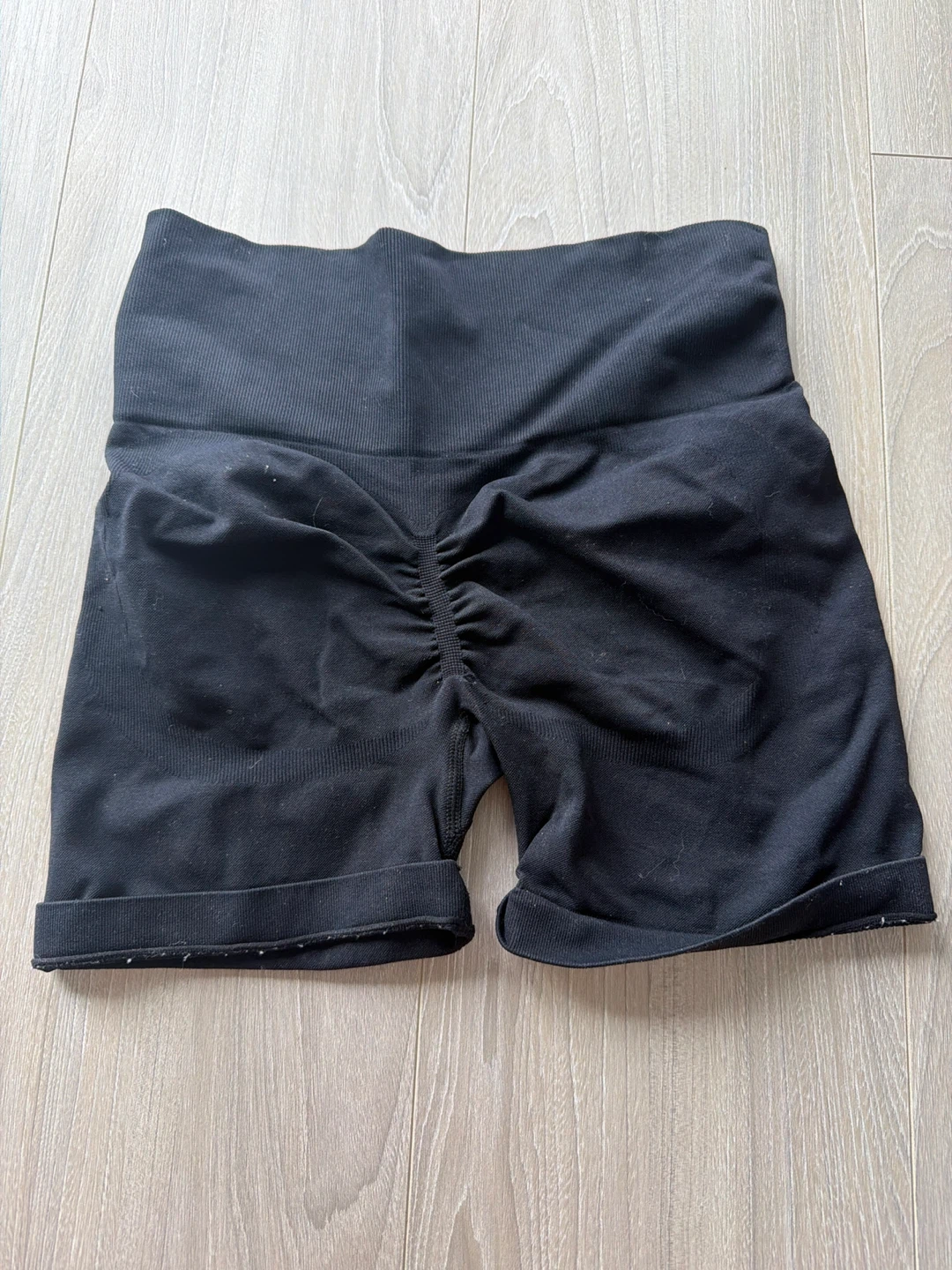 BO+TEE Black Seamless Gym Shorts - photo 3