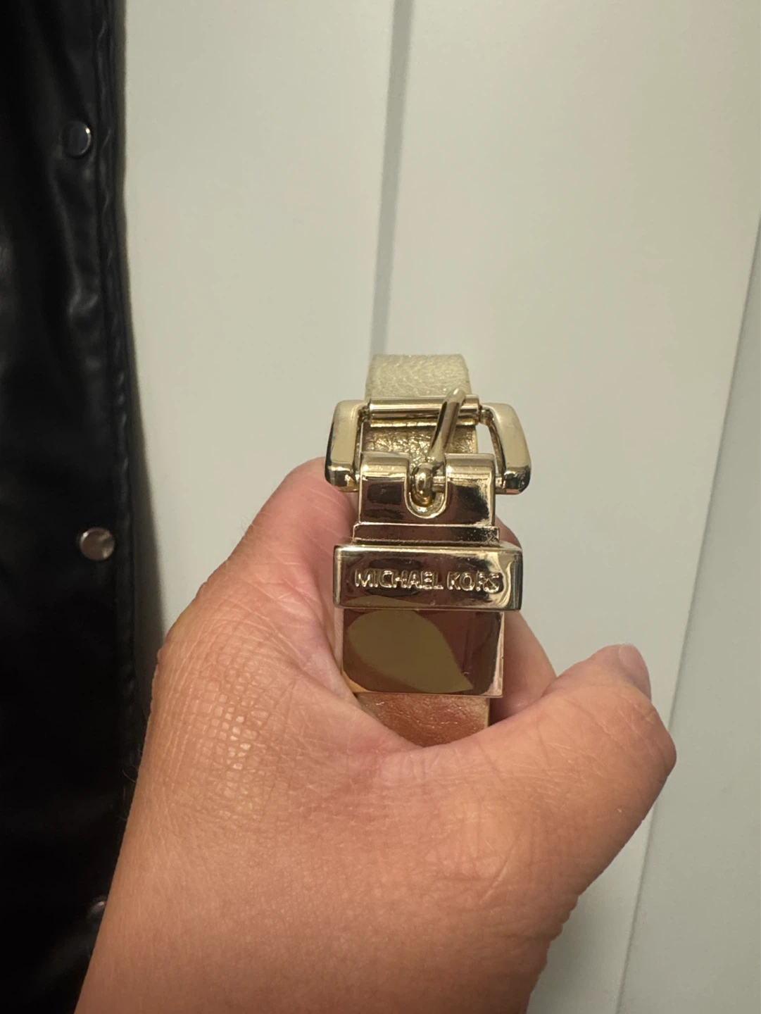 Michael Kors Gold Leather Belt - XS ⚽ - photo 4