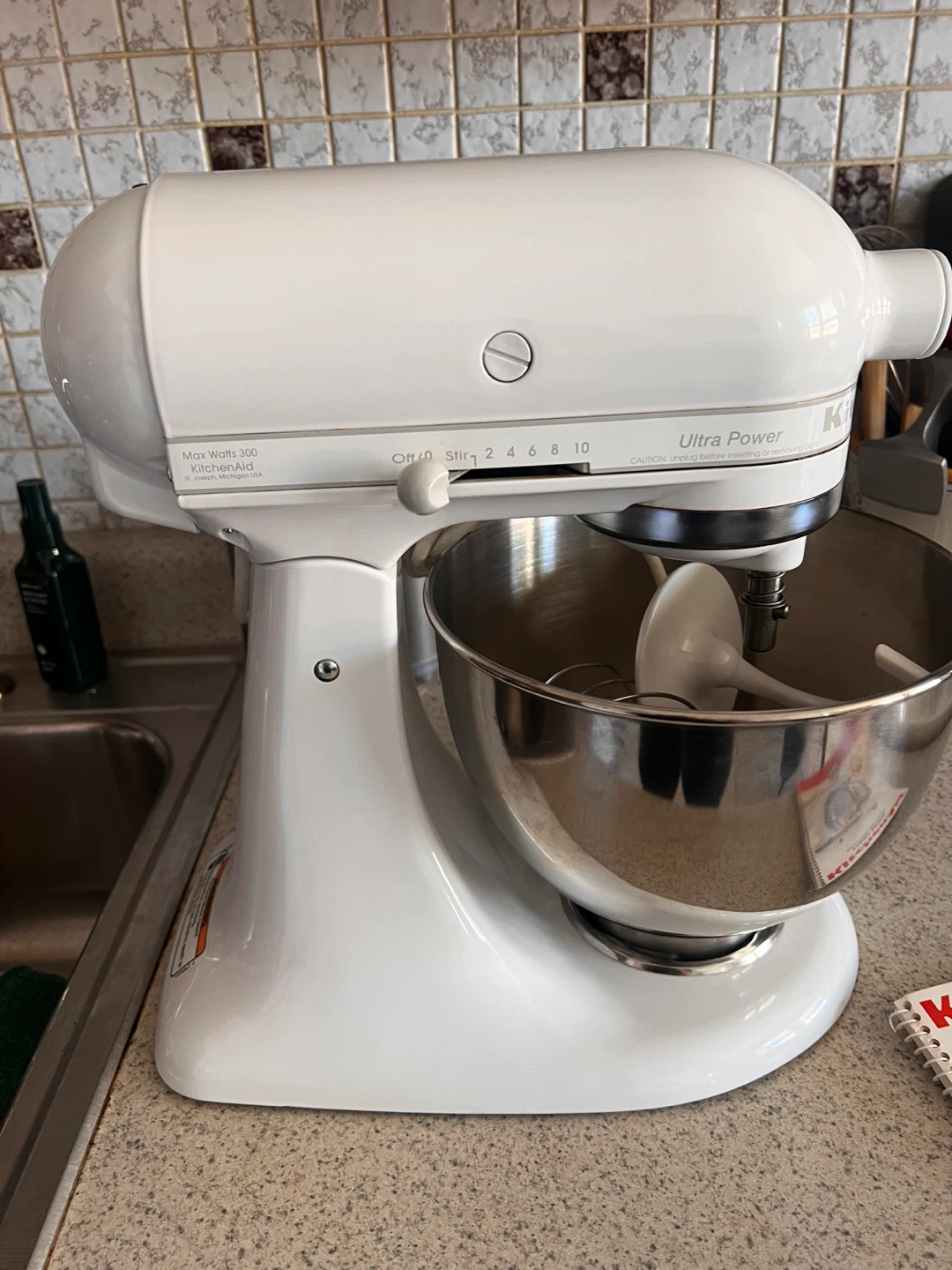 KitchenAid Ultra Power Stand Mixer KSM90WW White - photo 2