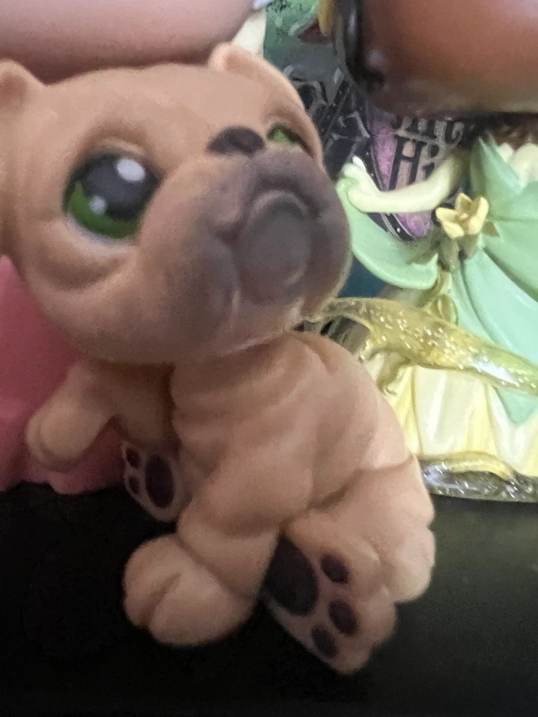 Tan Pug Figurine Toy ⚽