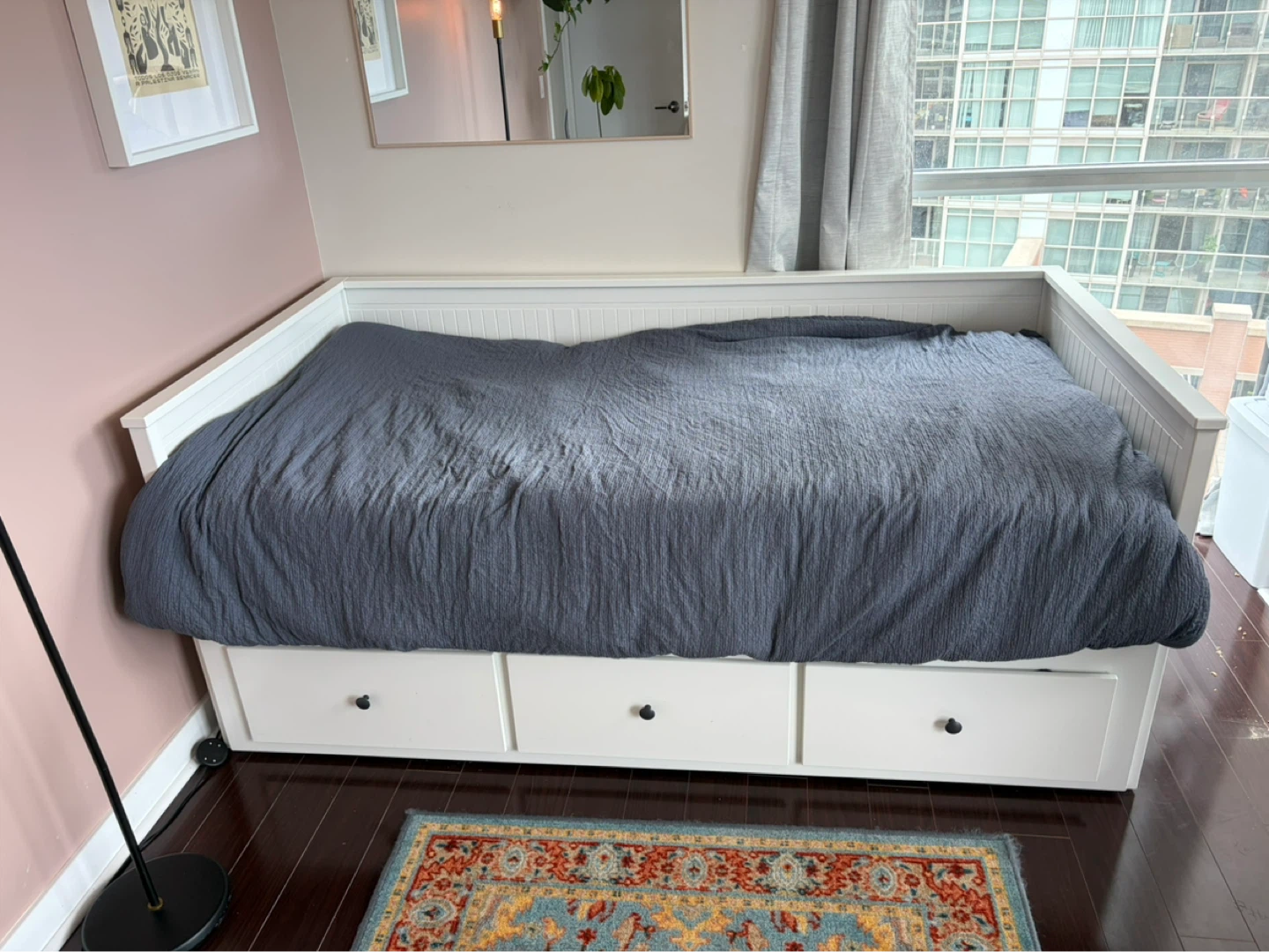 IKEA HEMNES Daybed – White | Twin | 3 Drawers + 2 Mattresses