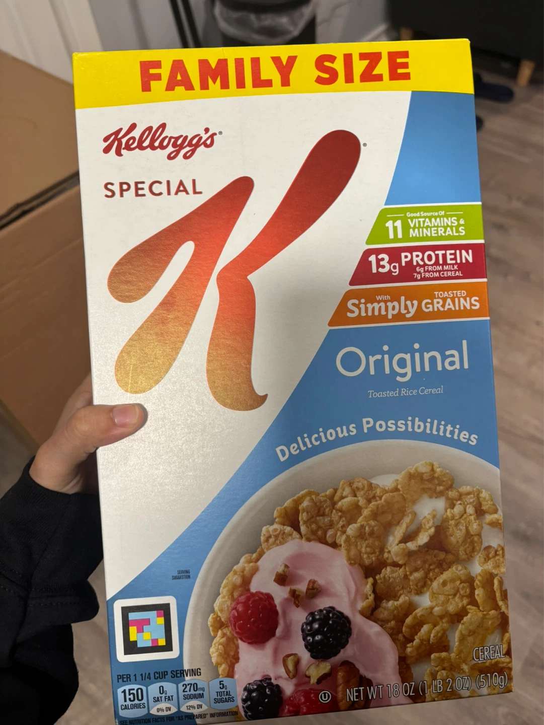 Kellogg's Special K Original Cereal Family Size 18 oz ⚽️