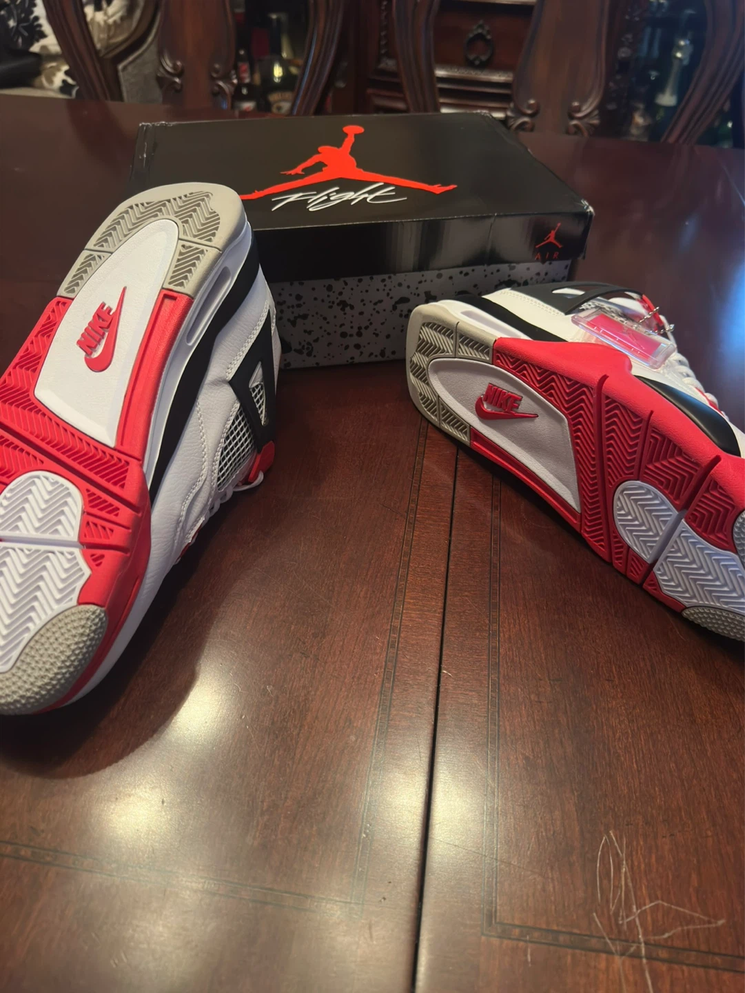 Air Jordan 4 Retro White Cement Red - photo 3