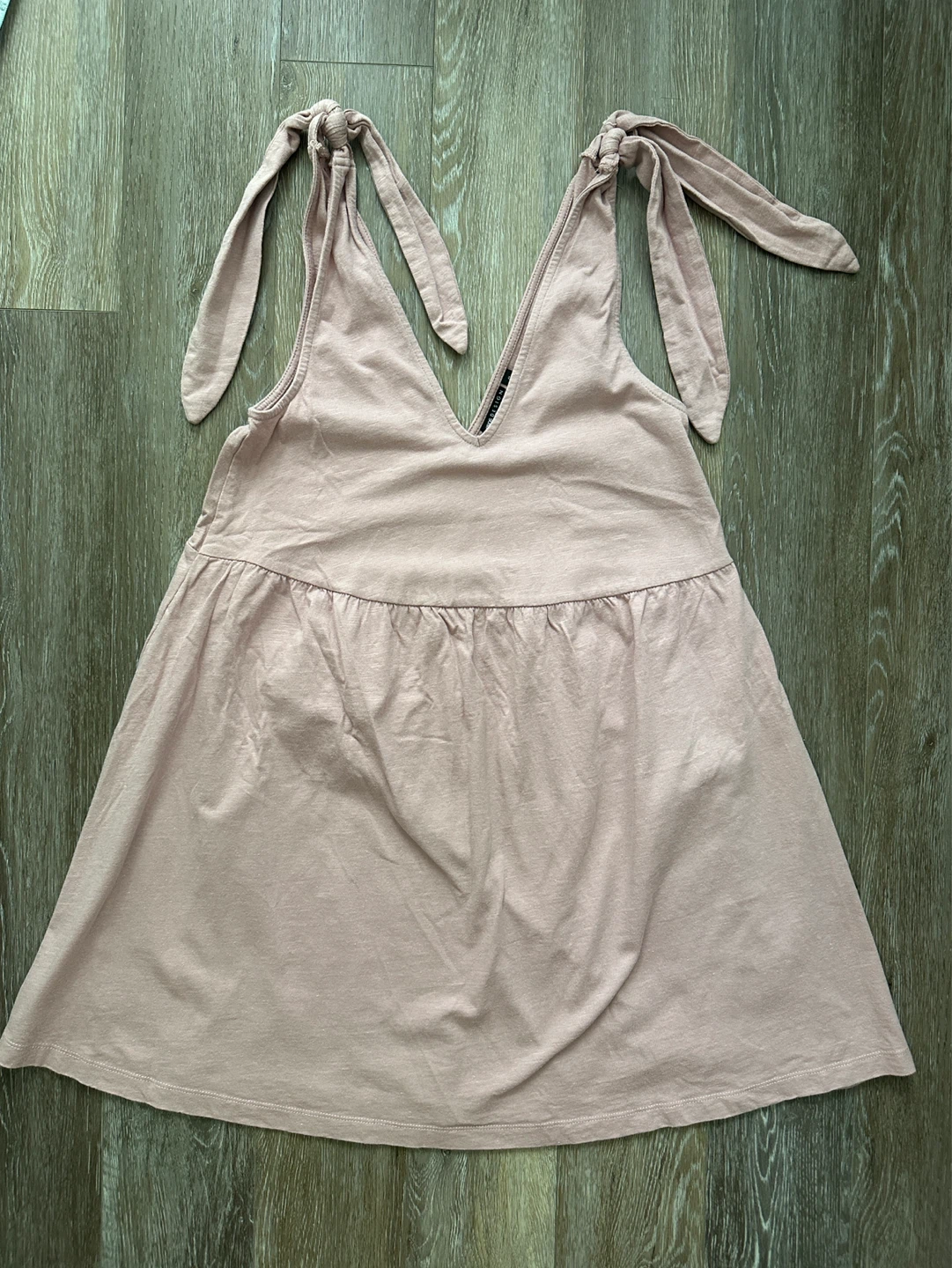 ASOS Design Pink Tie Strap Dress