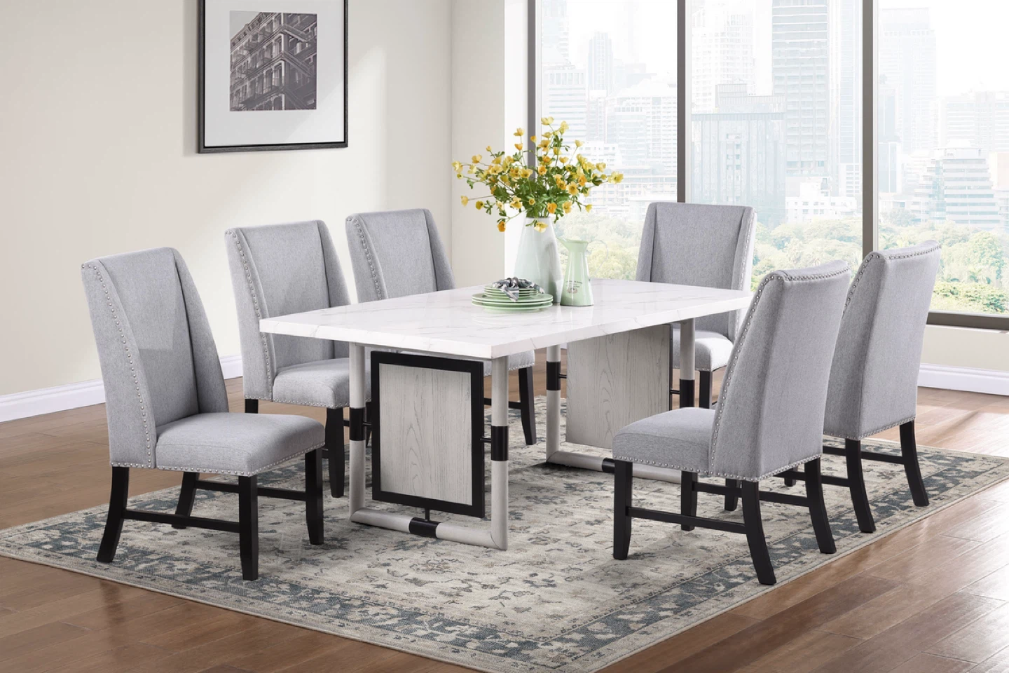 Dining Table and Chairs Set