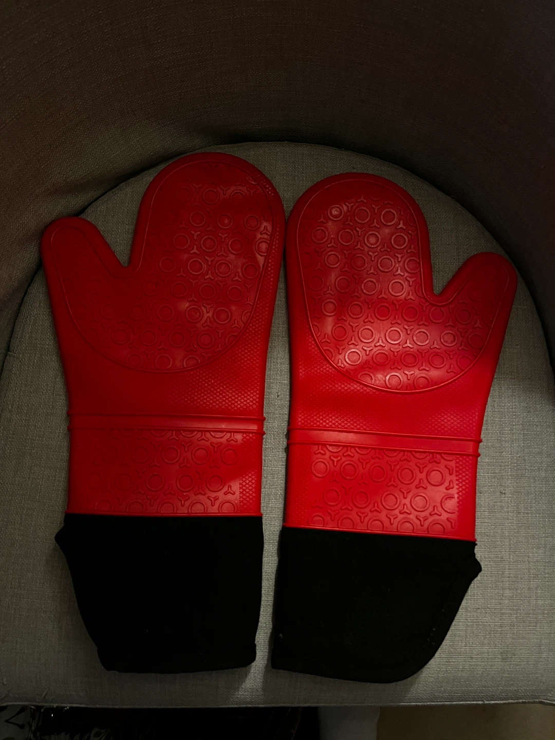 ⚽️Red Silicone Oven Mitts