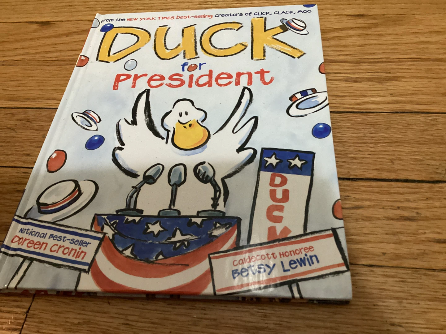 ⚽️ Duck for President by Doreen Cronin Children's Book