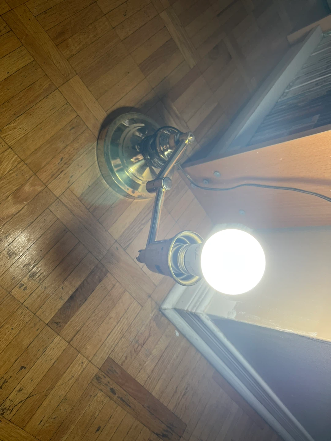 Brass Swing Arm Desk Lamp - photo 2