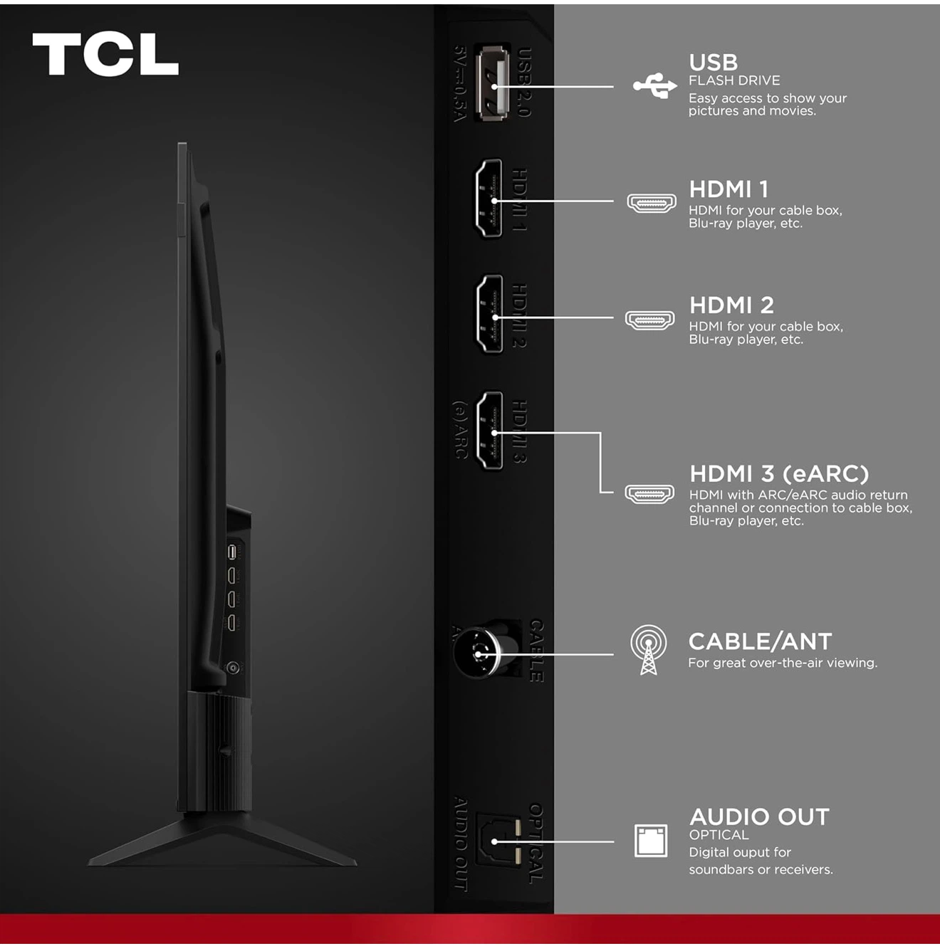 Brand New TCL 50” F7D Series 4K QLED Smart TV - photo 3