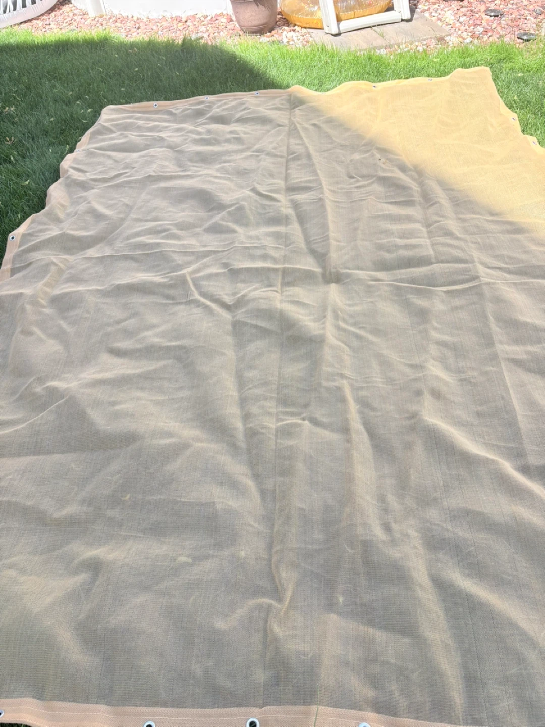 Large Tan Shade Sail Fabric - photo 2