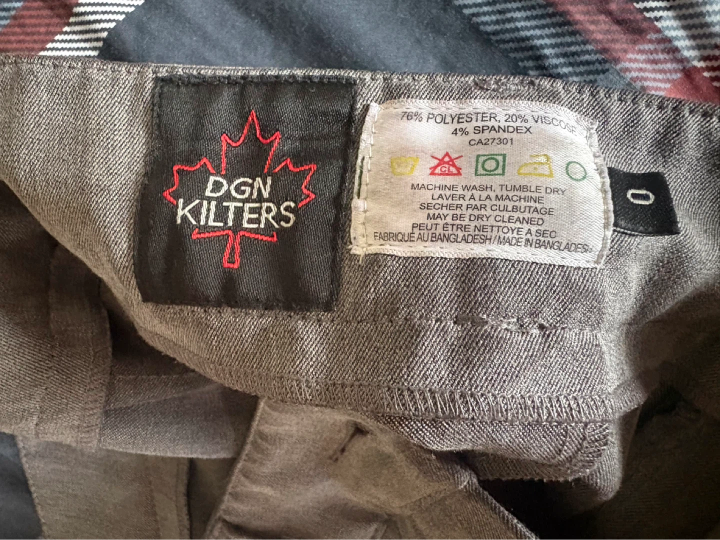 DGN Kilters Women's Dress Pants Size 0 Grey
