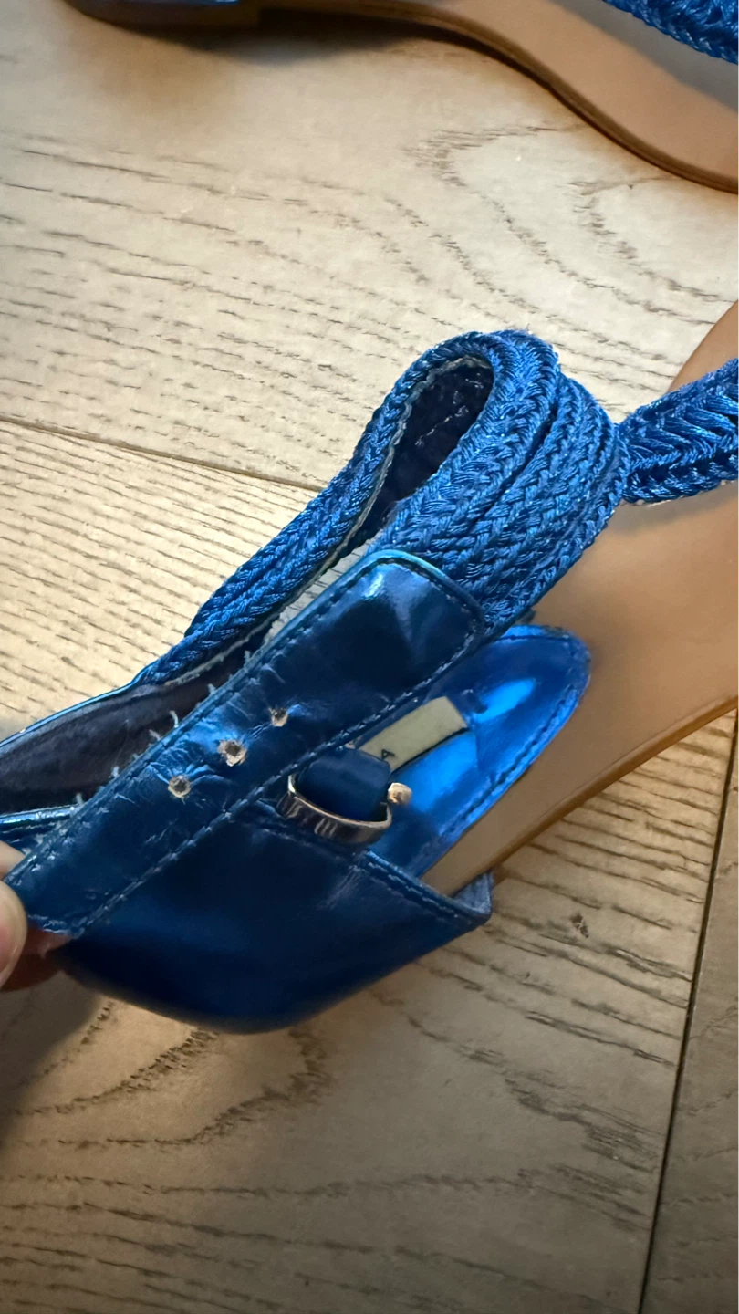 Blue flat sandals - photo 3