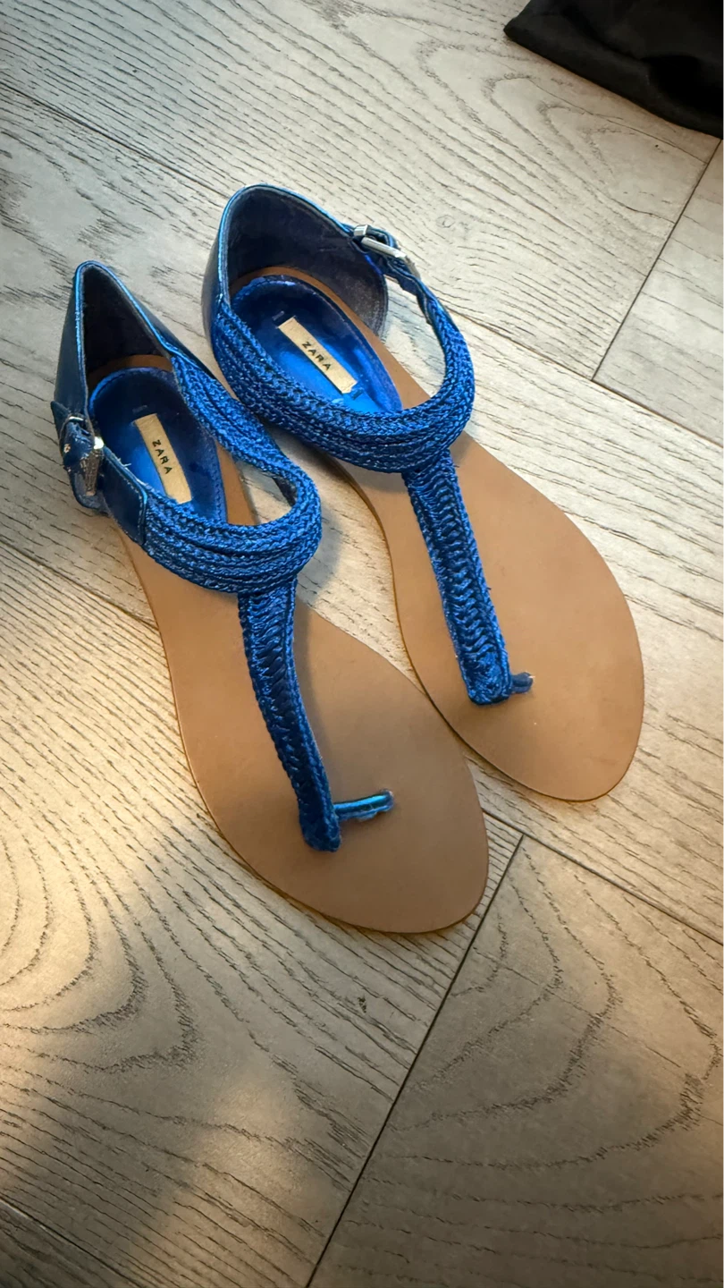 Blue flat sandals - photo 2