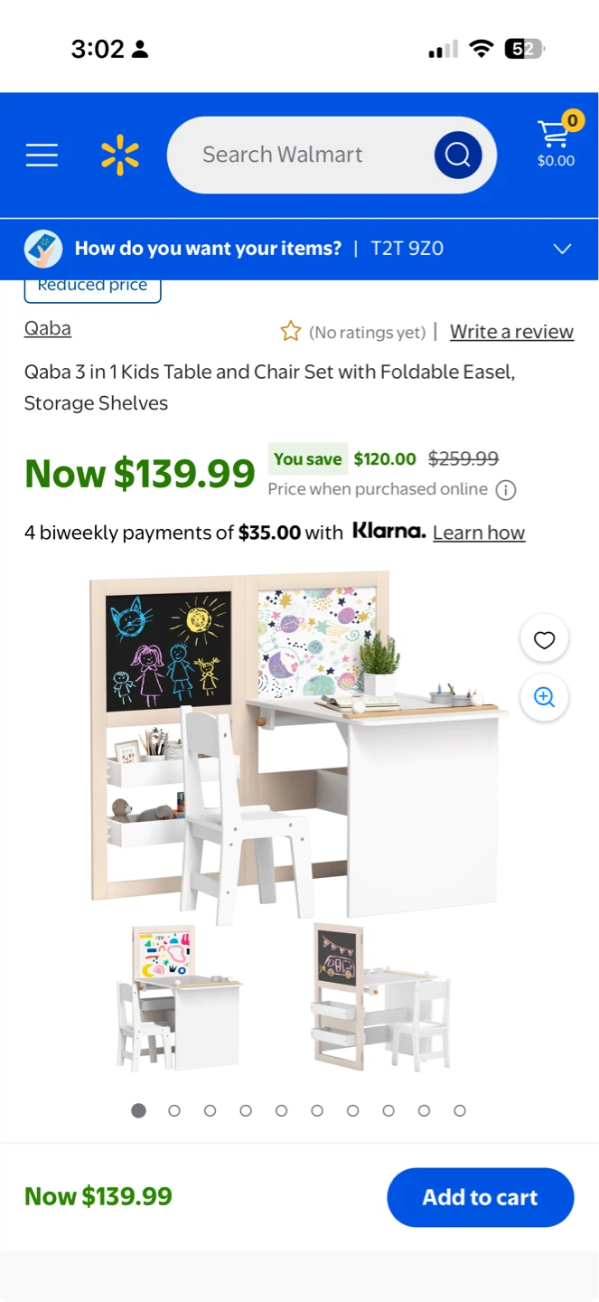 Qaba Kids Table & Chair Set with Easel – Moving Sale! ⚽️