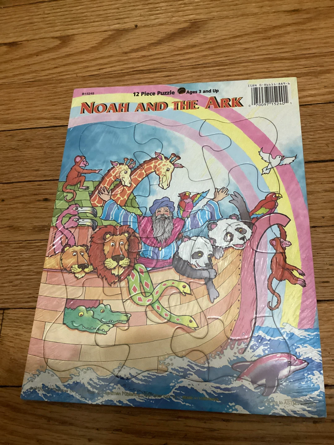 ⚽️New sealed Retro Noah and the Ark two 12 Piece Puzzles