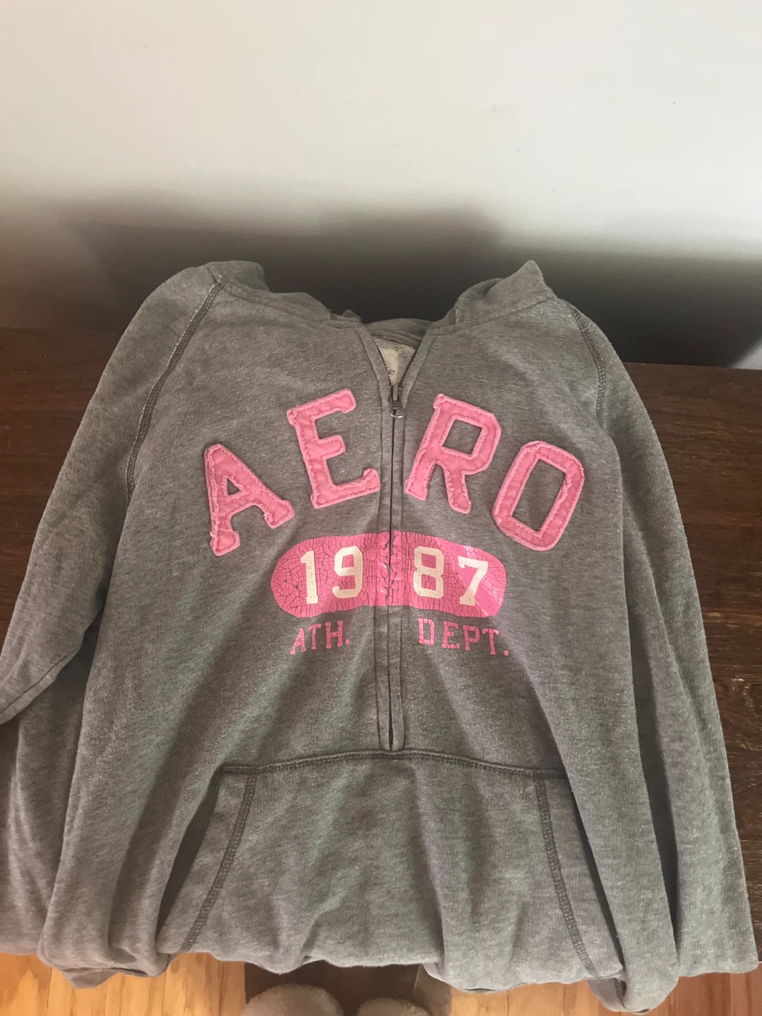 Aéropostale Grey Full Zip Hoodie XL