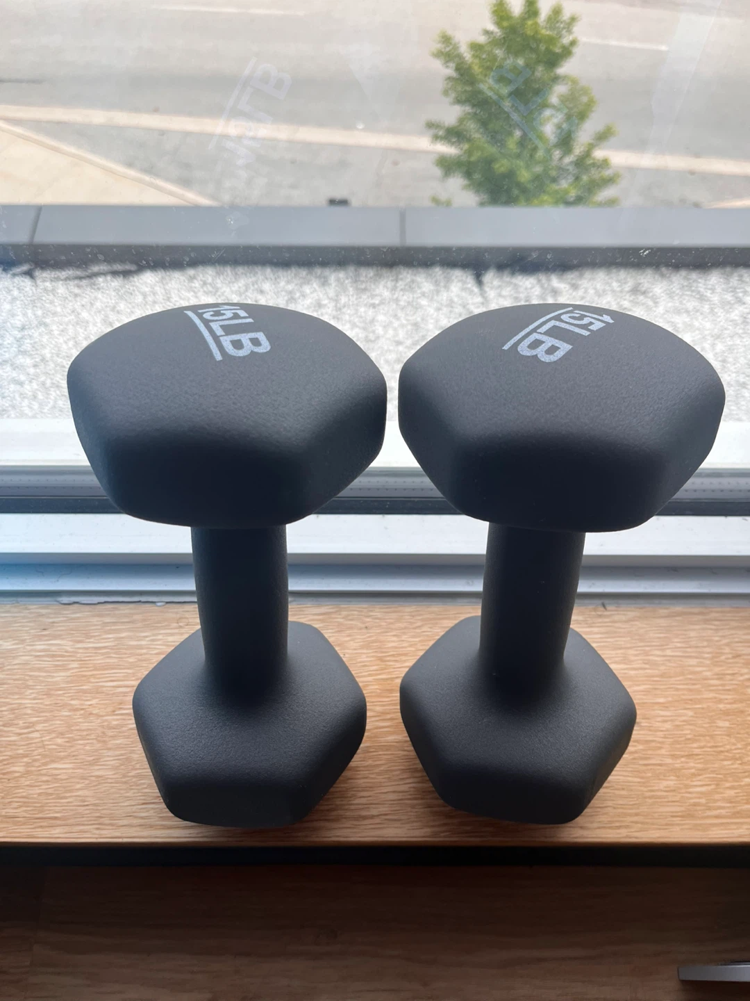 Set of 2 x 15lb Dumbbells