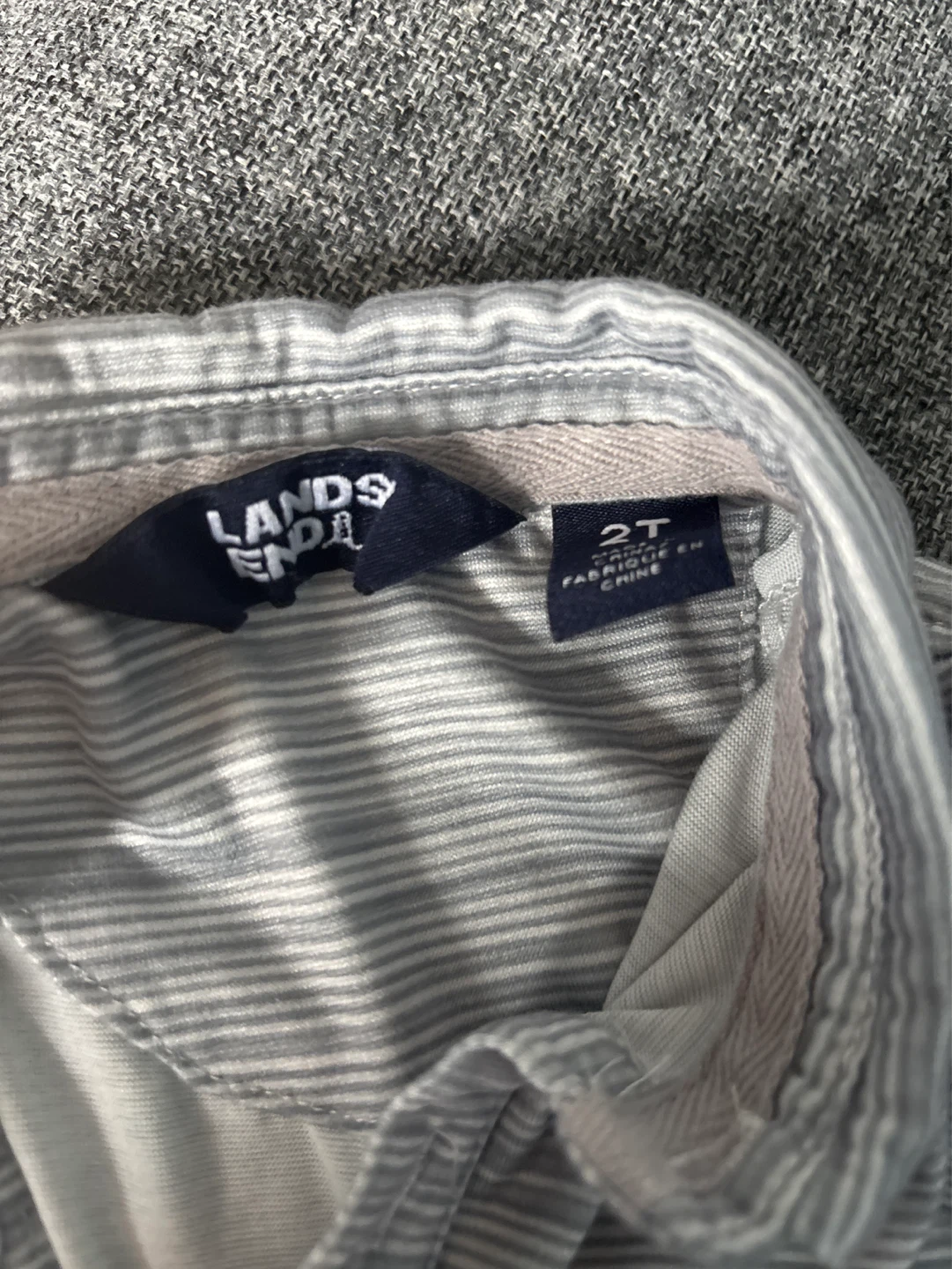 Lands' End Striped Polo Shirt - 2T⚽️ - photo 2