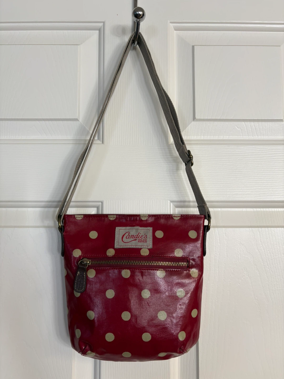 Candie's Red Polka Dot Crossbody Bag