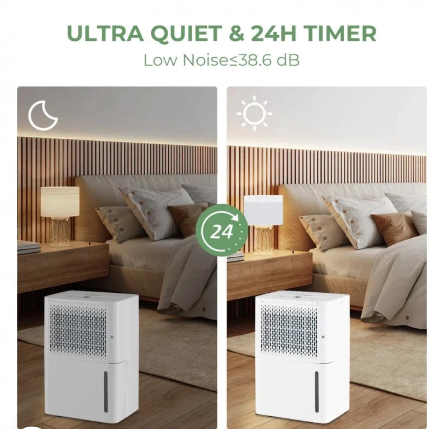 Costway 32 Pint Dehumidifier with 3 Modes & 24H Timer - photo 4