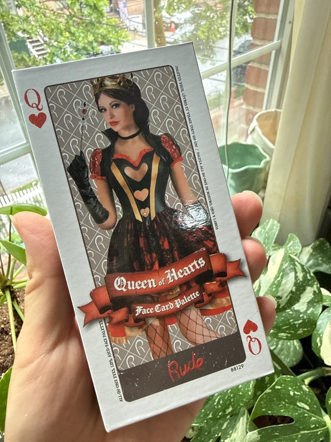 Rude Queen of Hearts Face Card Palette