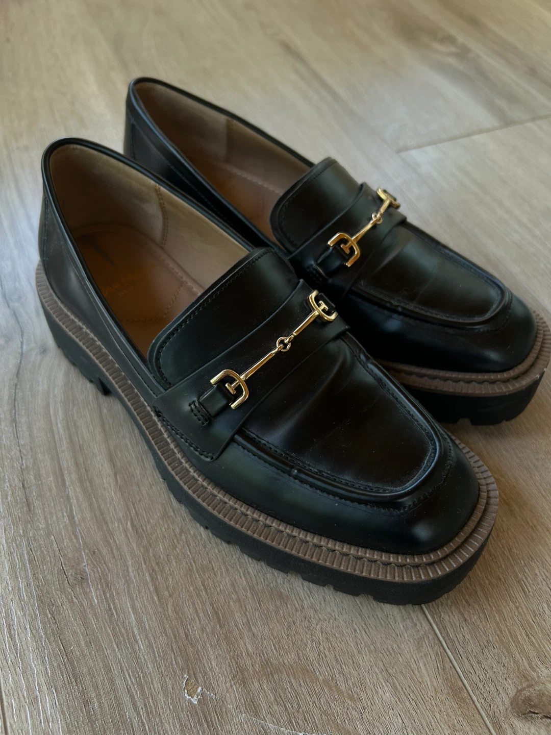 Sam Edelman Lea platform Loafer - Brown/Black - photo 2