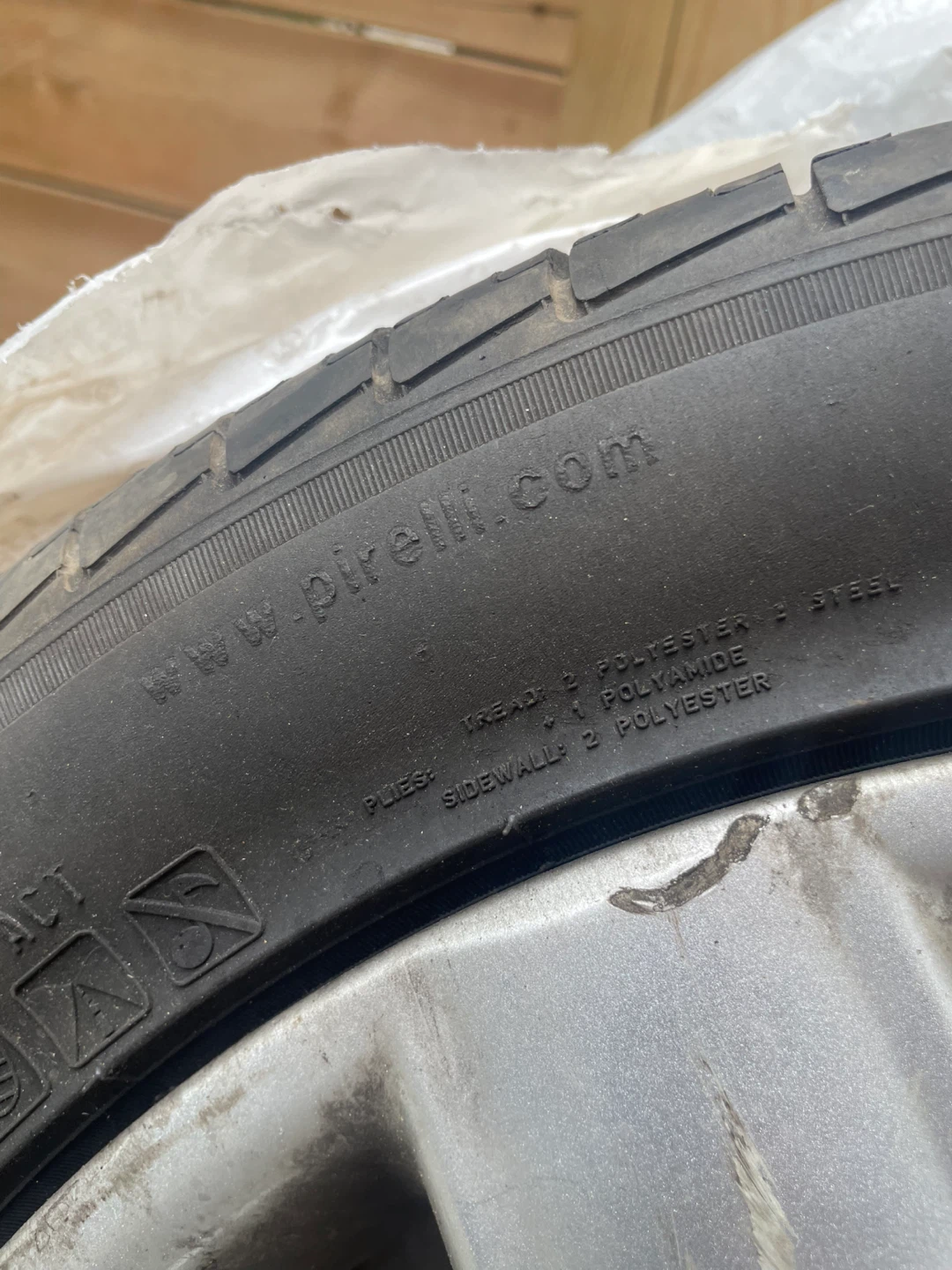 ⚽️Audi Alloy Wheel with Pirelli Tire all seasons x2 - photo 3
