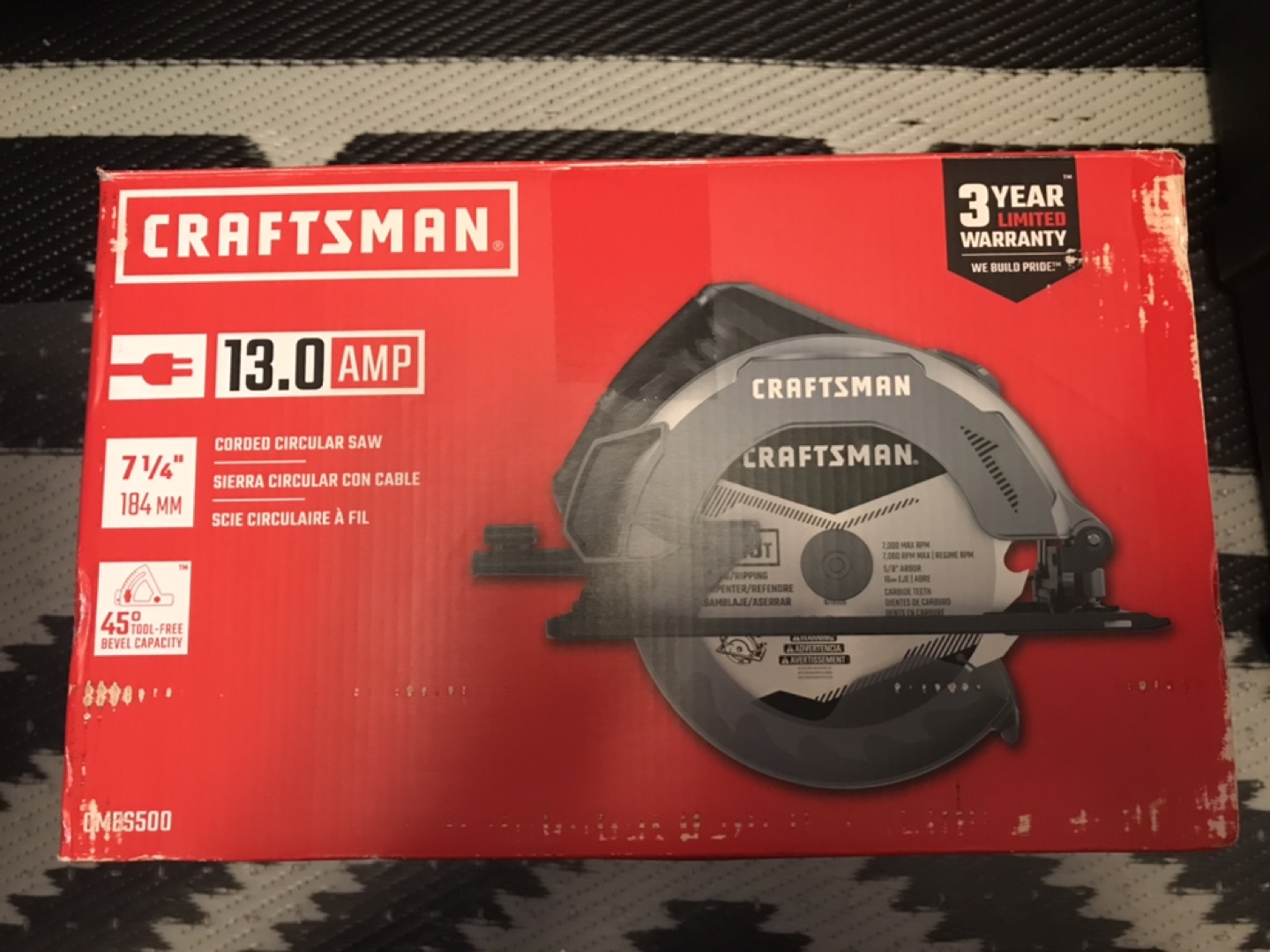 Craftsman 13.0 Amp Corded Circular Saw - photo 3
