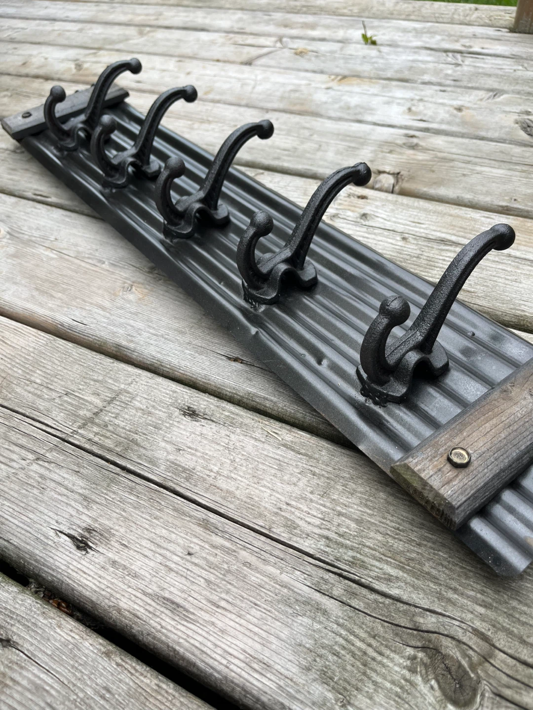 Metal Coat Rack with 5 Hooks