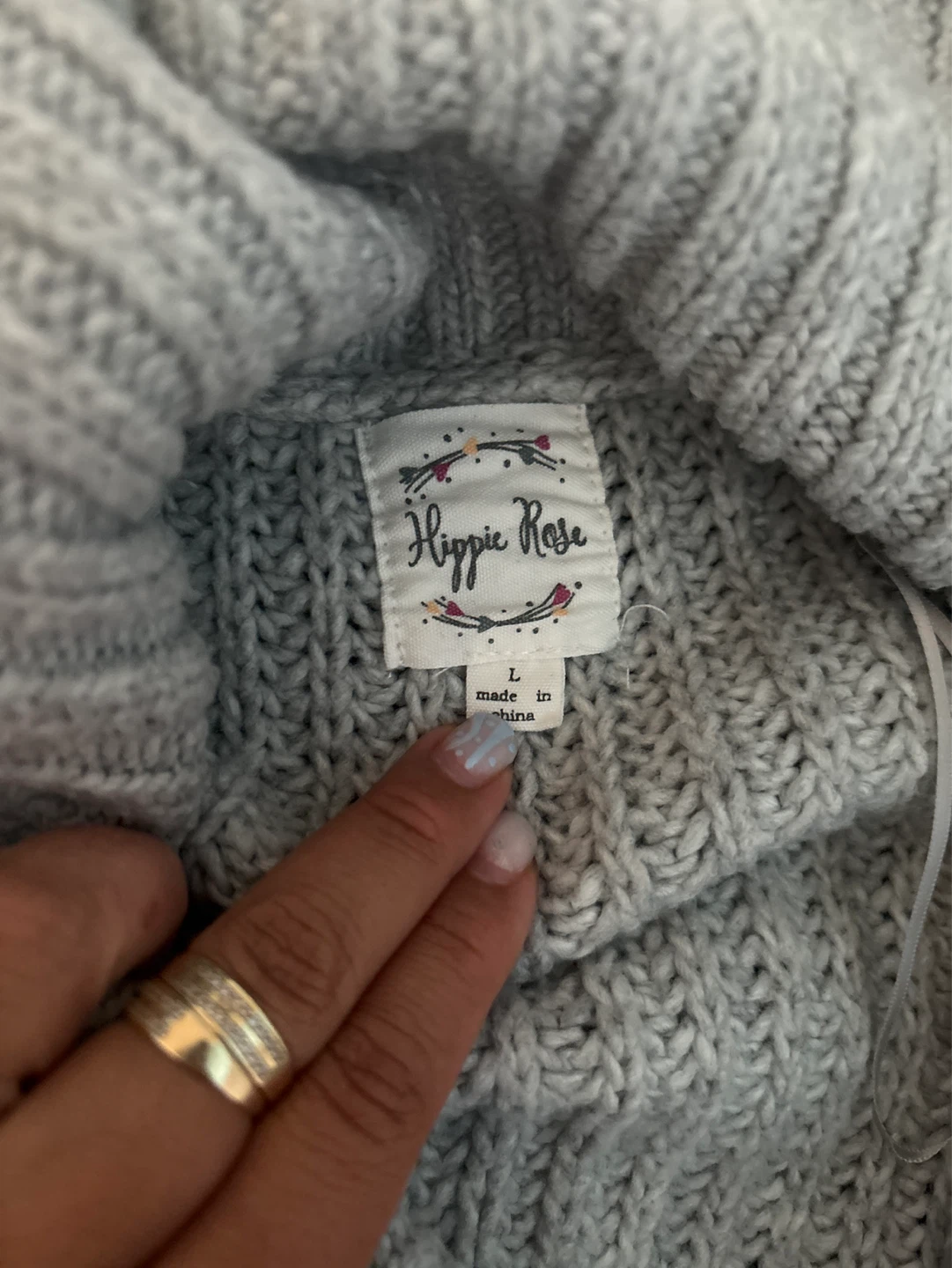 Hippie Rose Zip-Up Cable Knit Sweater⚽️ - photo 2