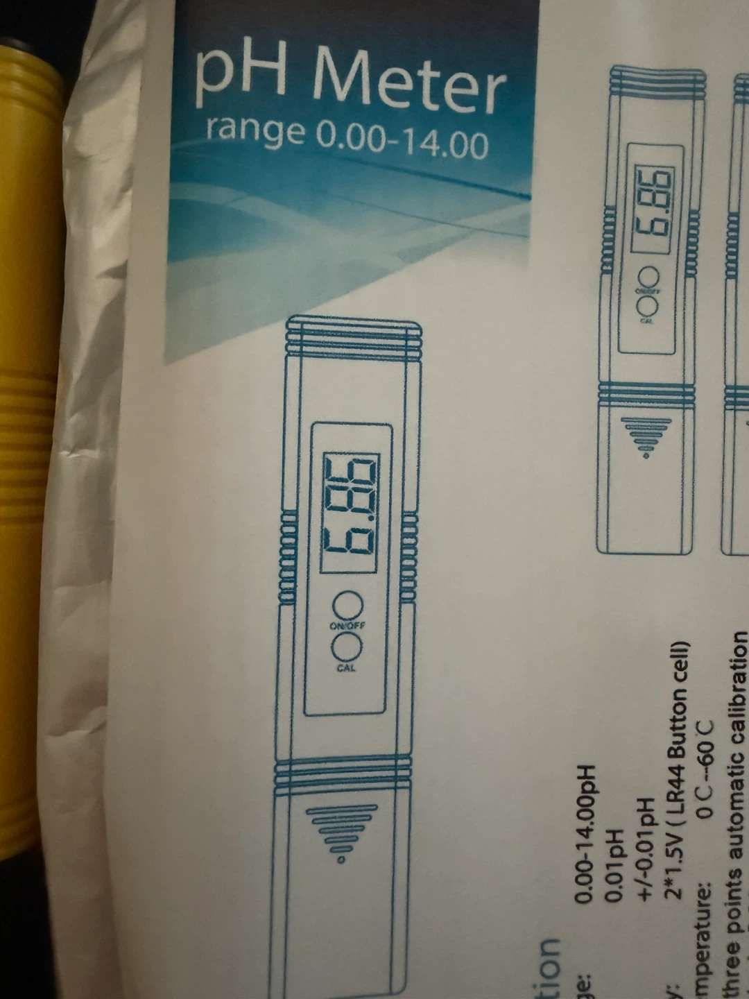 Yellow pH Meter and Blue TDS & EC Meter - photo 4