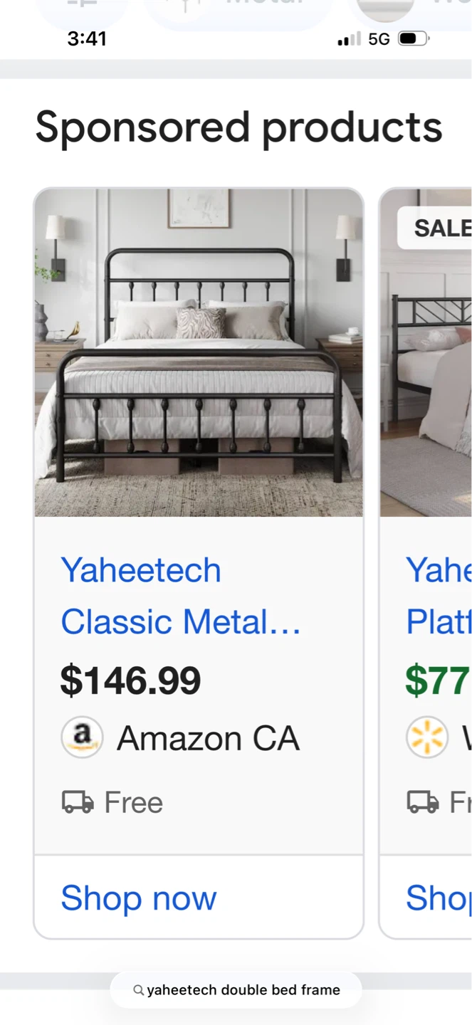 Double Mattress, bed frame, and sheet set - photo 2