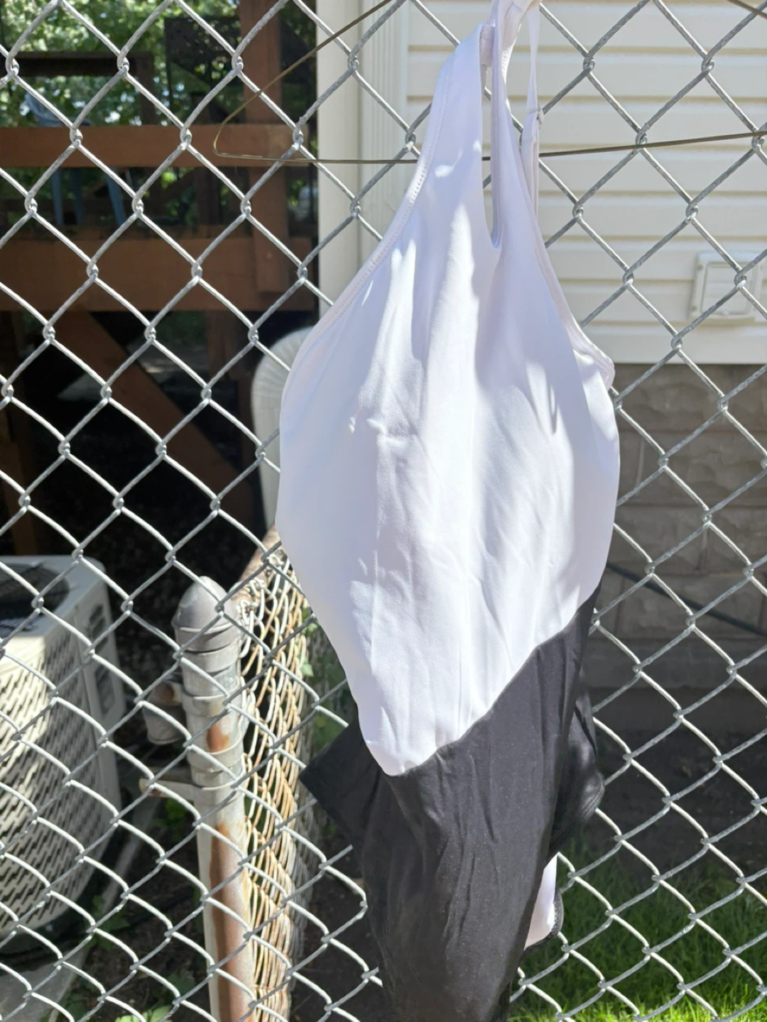White and Black One-Piece Swimsuit - photo 4