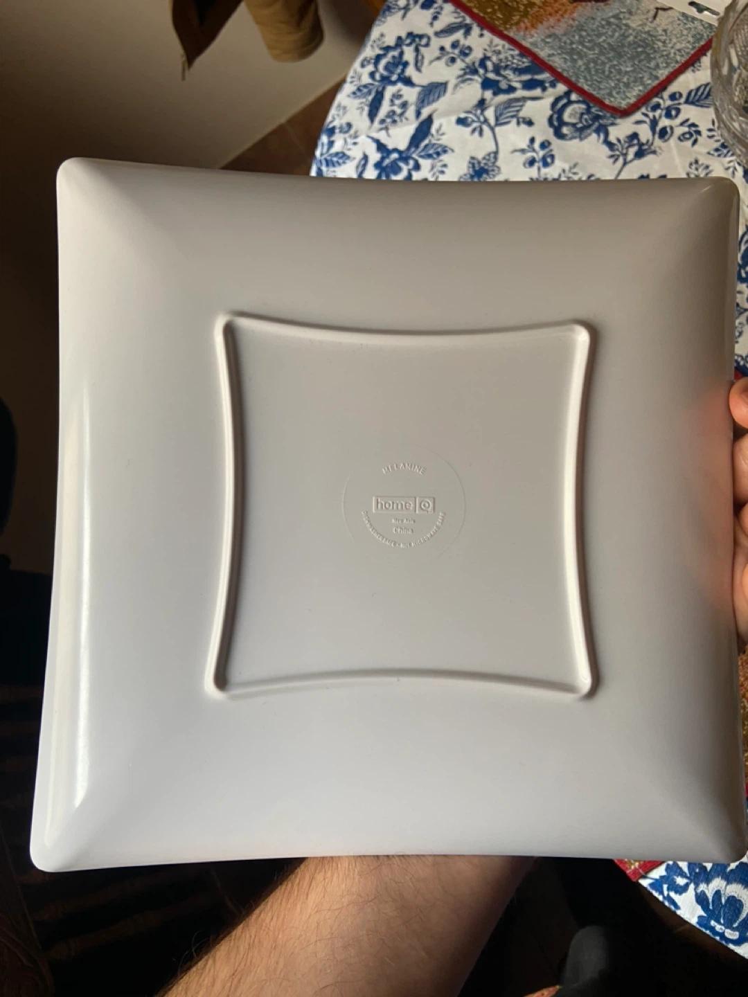 Home+IO Melamine Square Plate with Fish Design - photo 2