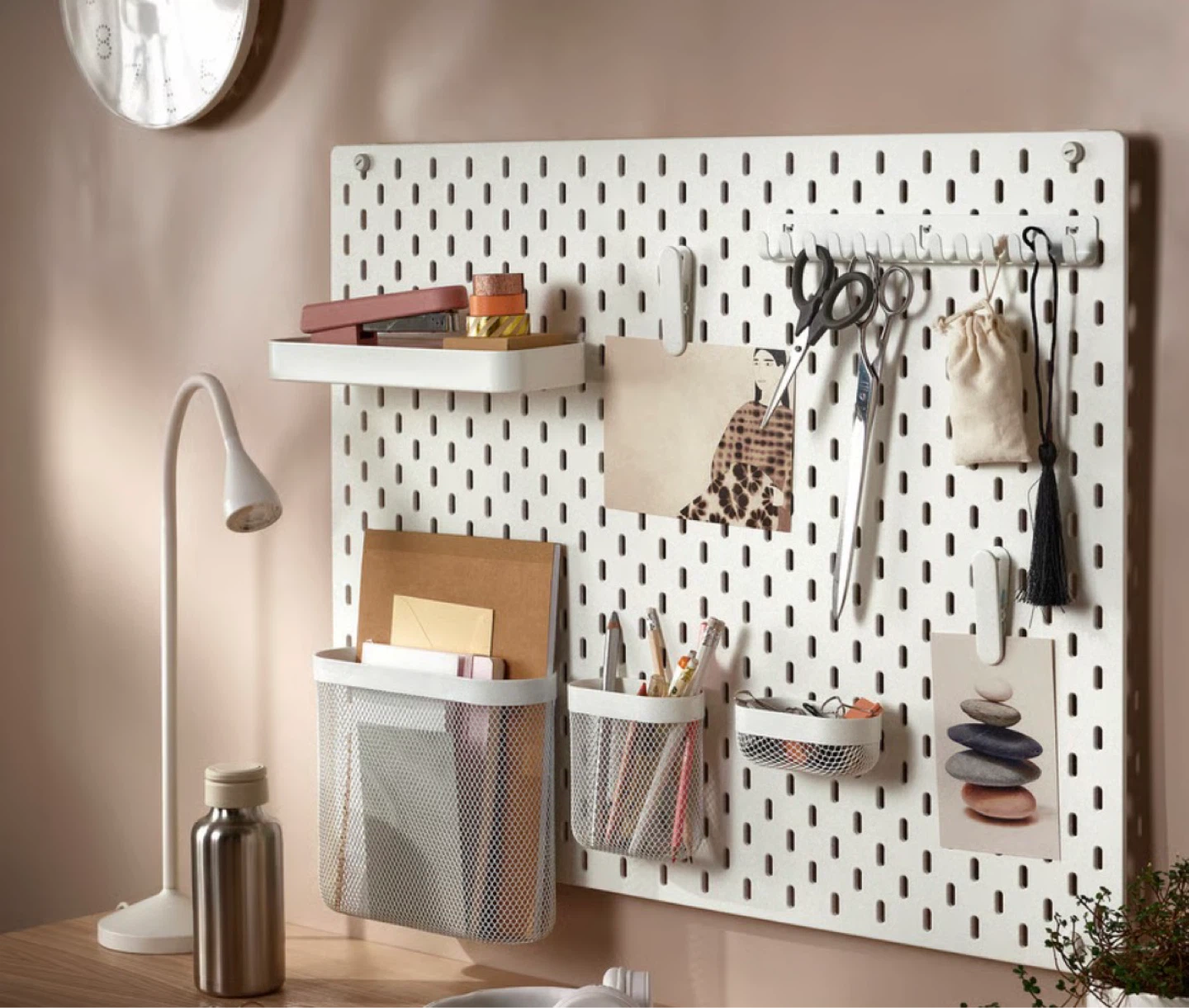 Ikea White Pegboard Panel - photo 2
