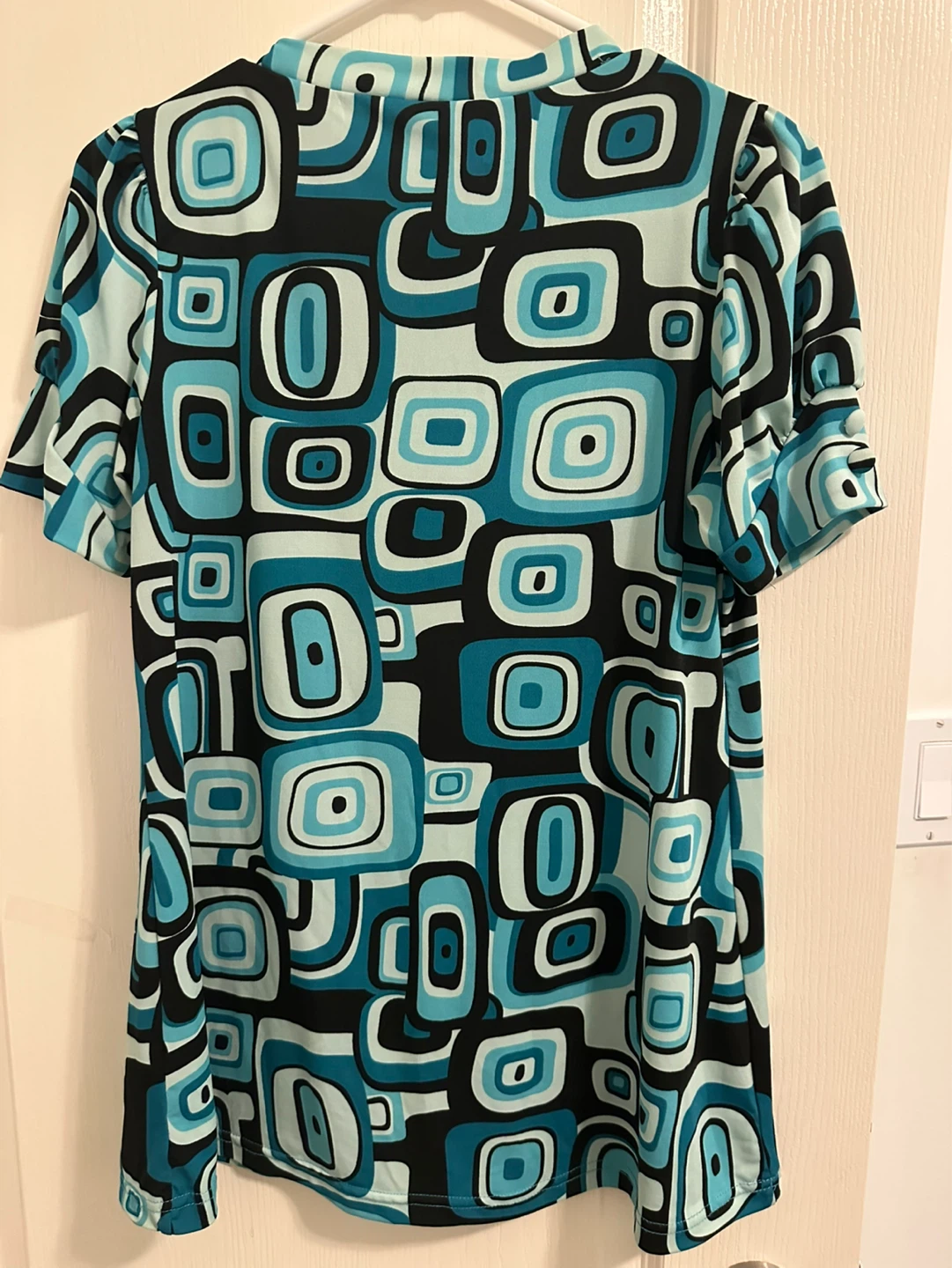 Sakaya Retro Geometric Print Top - photo 2