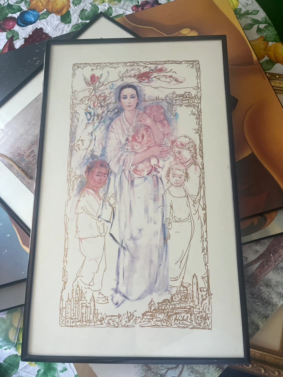 Edna Hibel "America the Beautiful" Limited Edition Print