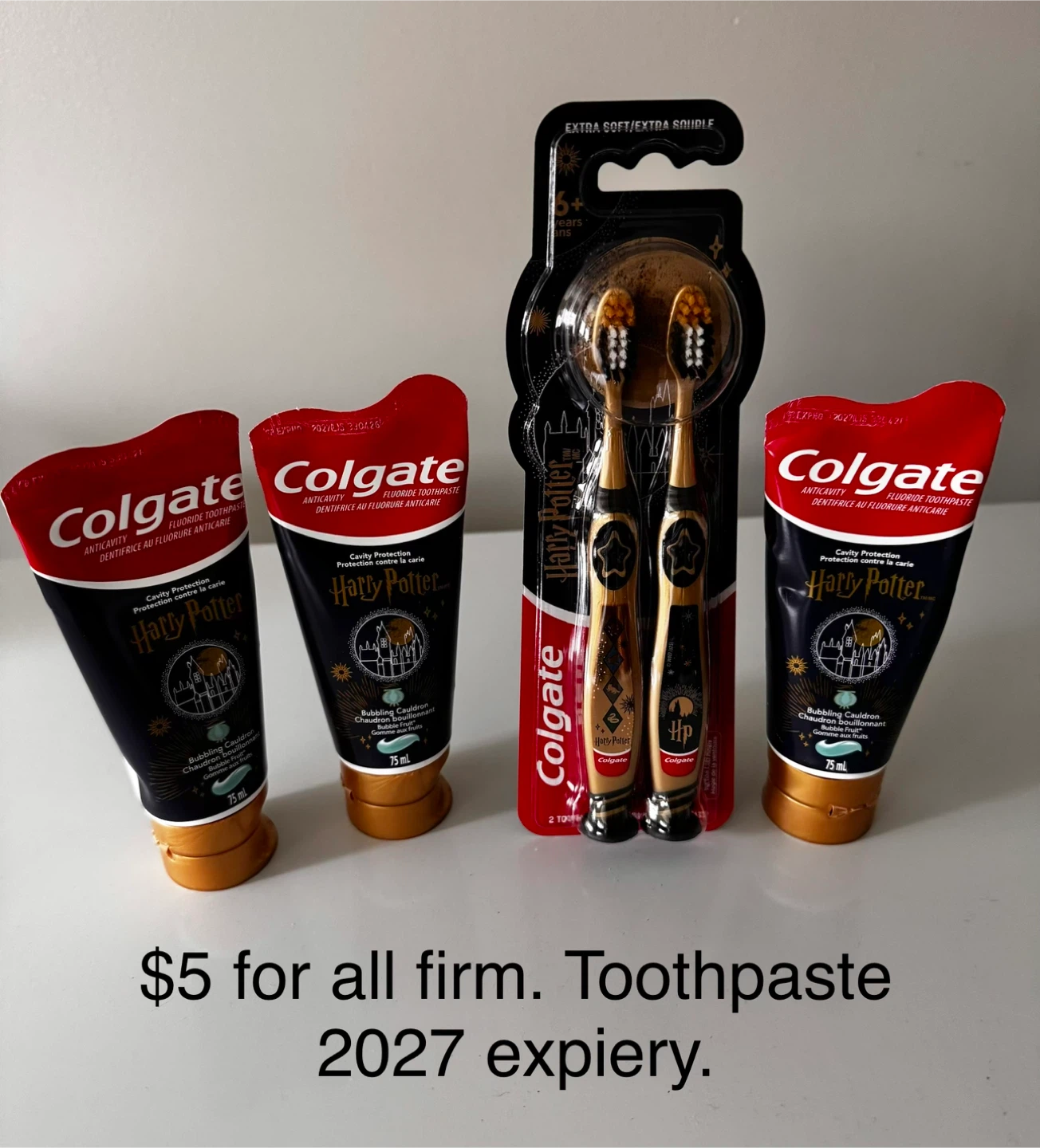 Colgate Harry Potter Toothpaste & Toothbrushes Set