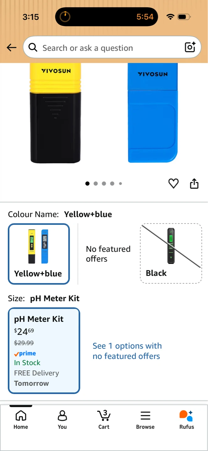 Yellow pH Meter and Blue TDS & EC Meter - photo 5