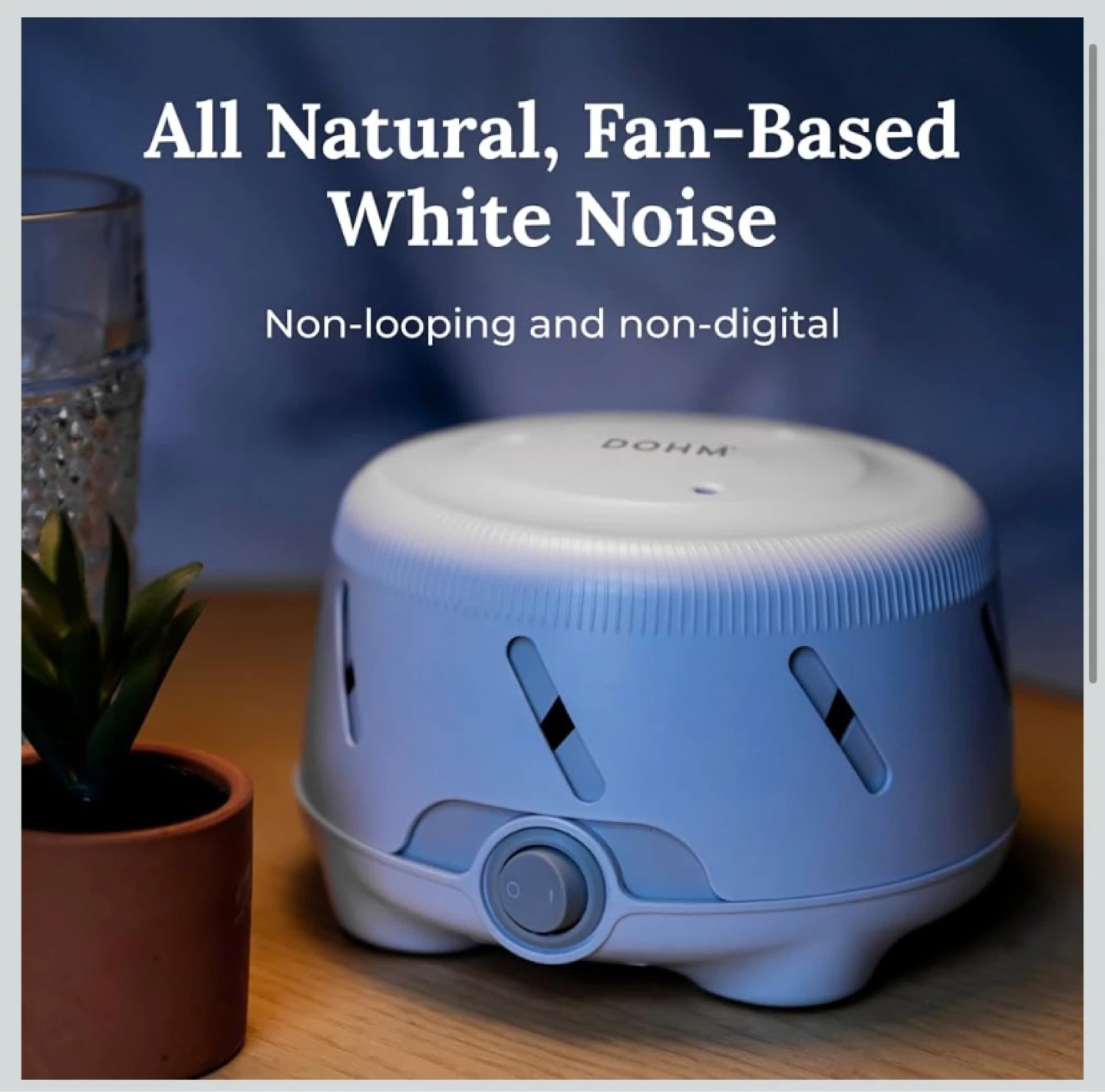 New Yogasleep Dohm Uno Real Fan White Noise Sound Machine - photo 2