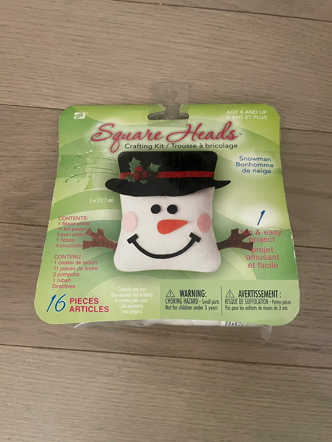 ⚽️Square Heads Snowman Crafting Kit