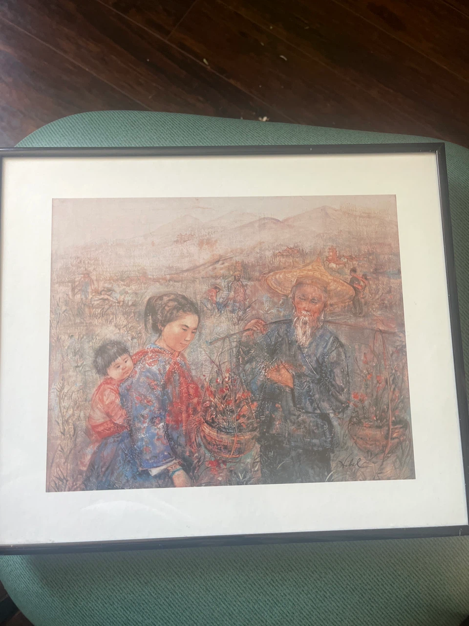 Edna Hibel "Before the Blue Mountains" Limited Edition Art Print